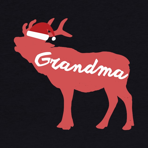 Grandmother and Grandma Reindeer Family Group Christmas Eve Matching by Freid